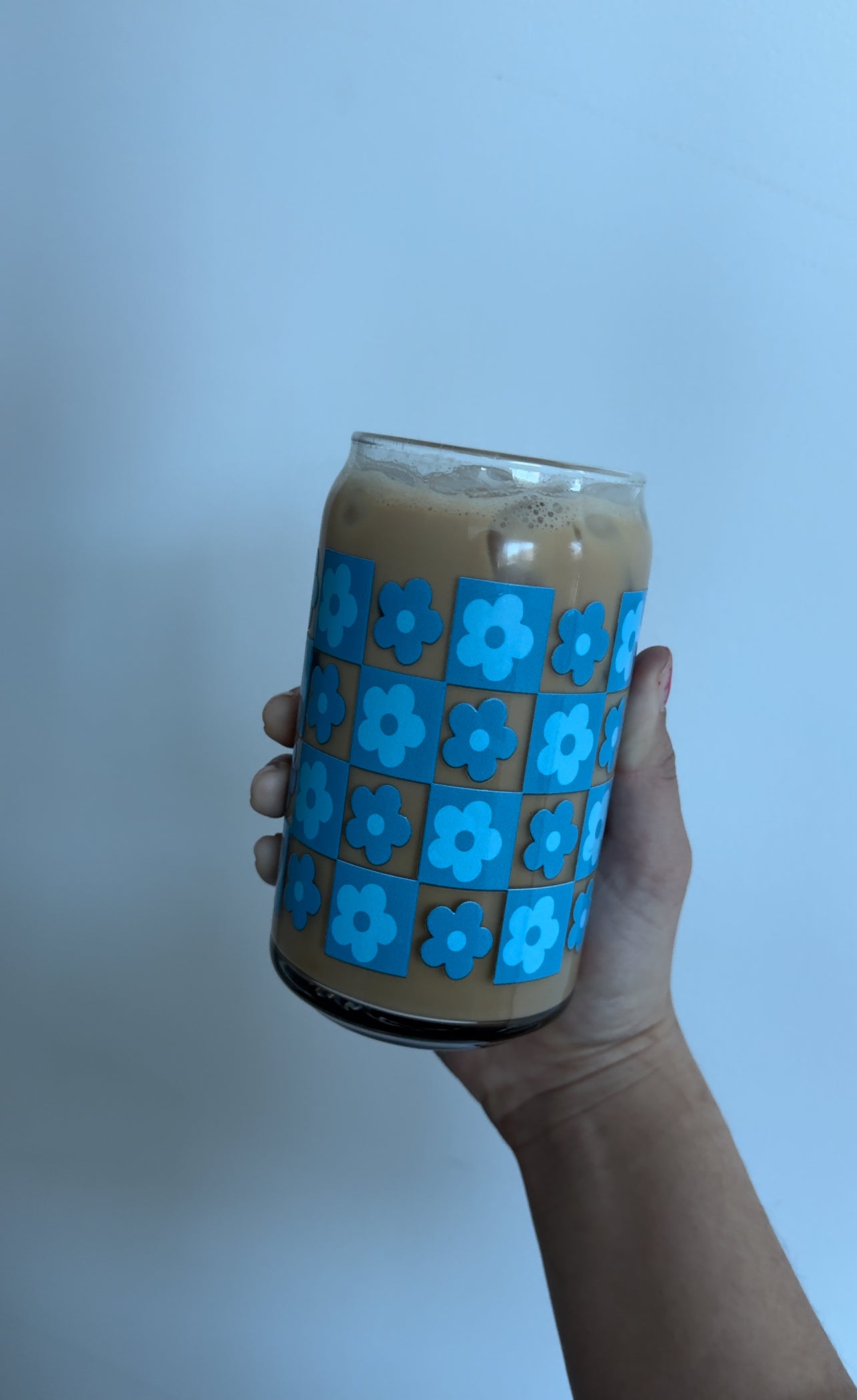 Flowers Glass Cup