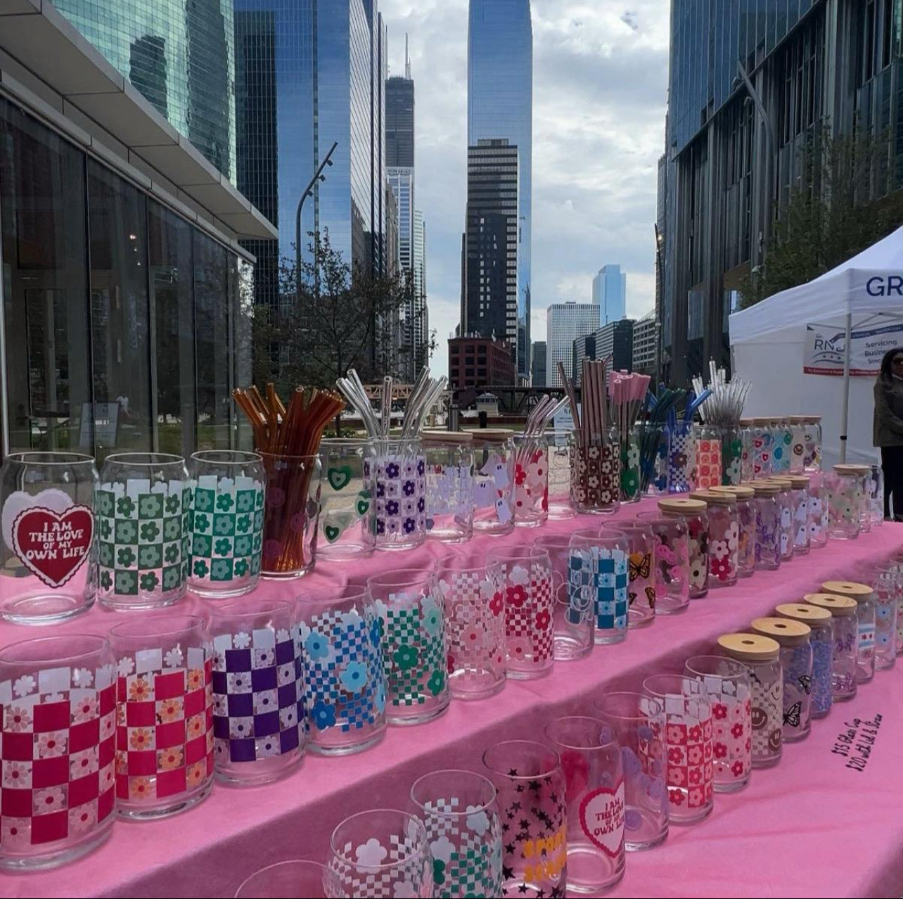 Mystery Tote Bag and 16 oz Glass Bundle