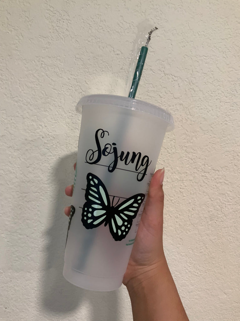Mom Butterfly Starbucks Tumbler