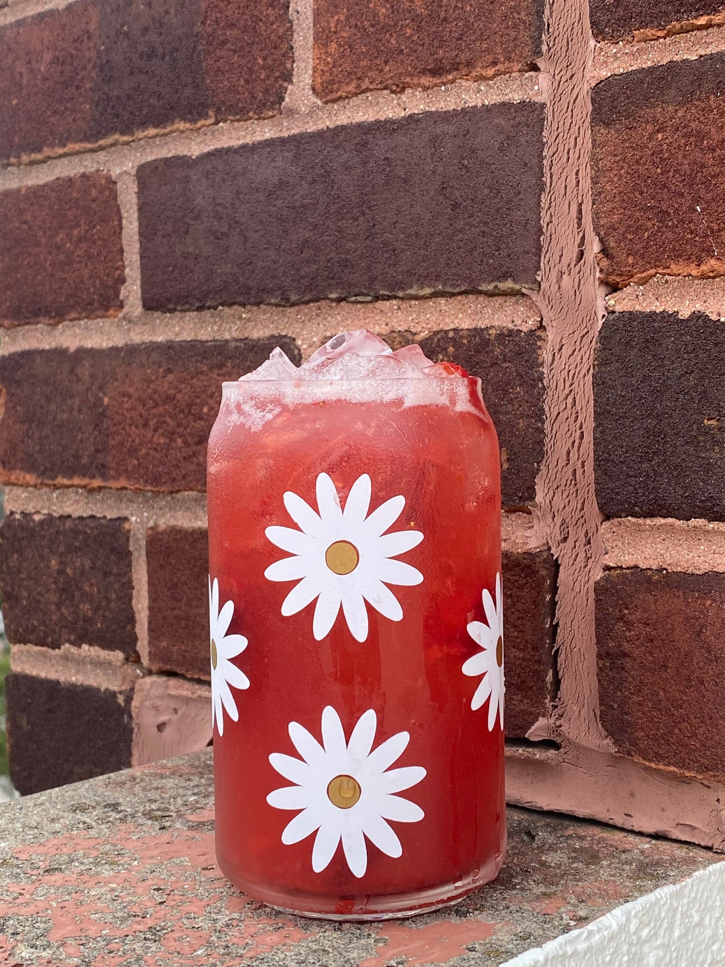 Daisy Glass Cup