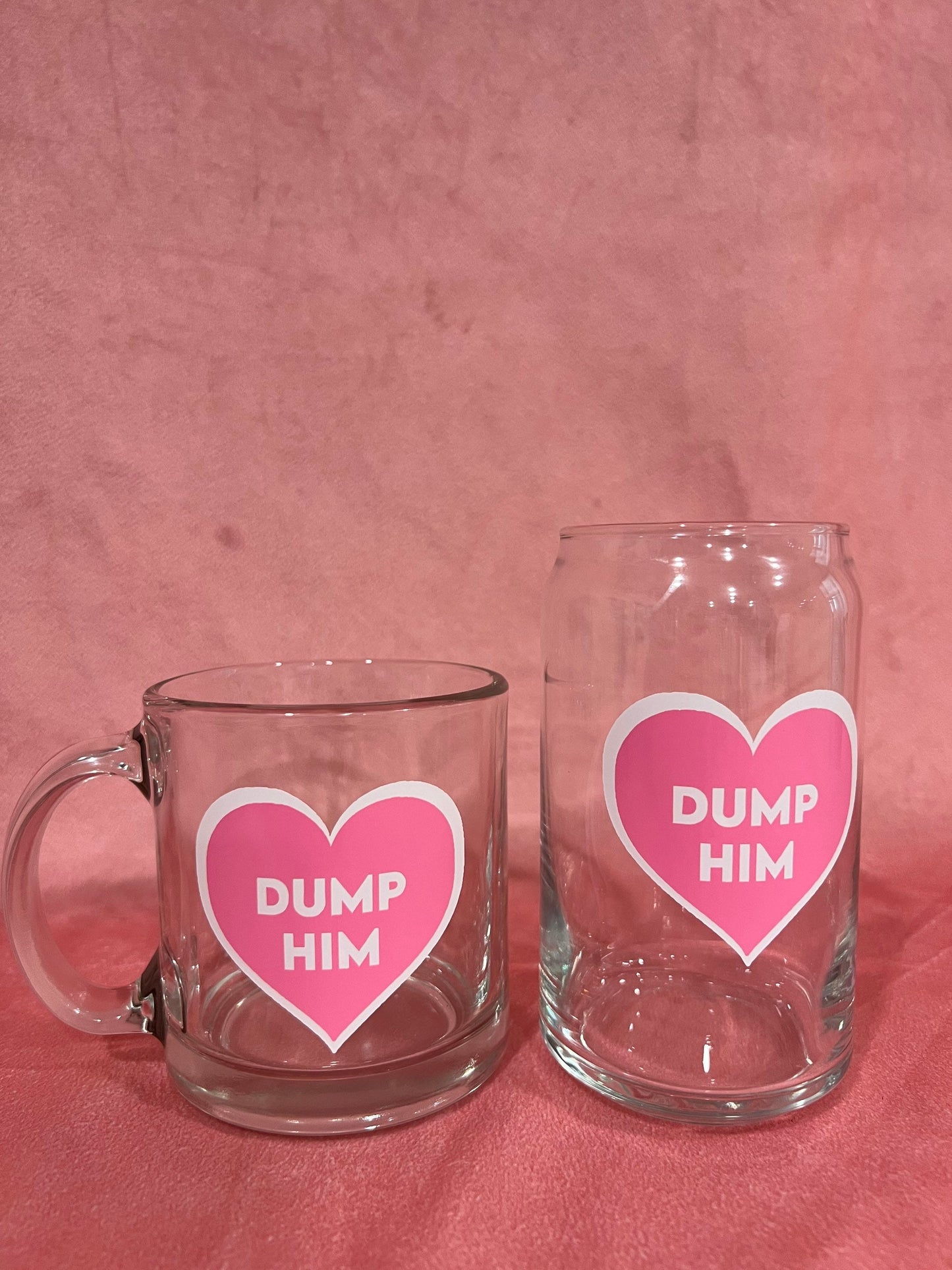 DUMP HIM Iced Coffee Glass or Mug