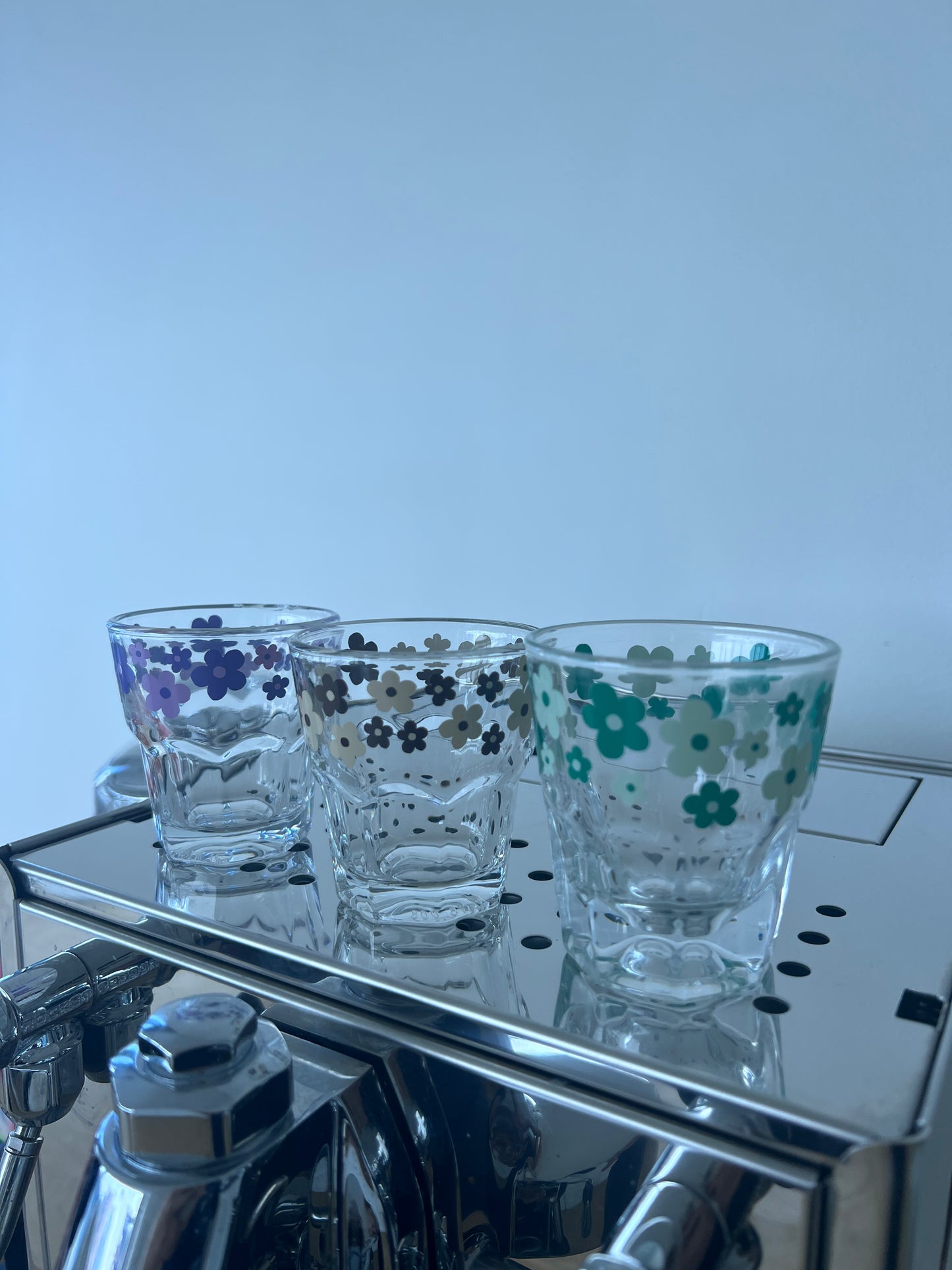 Flower Espresso Glass