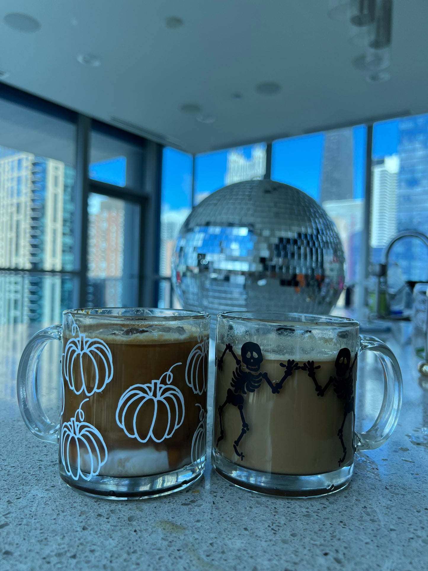 Pumpkin Glass Coffee Cup or Mug