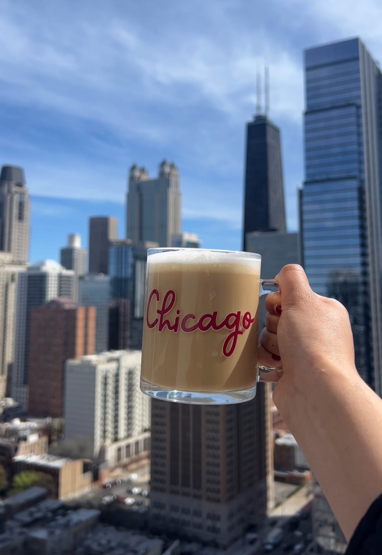 Chicago Coffee Glass
