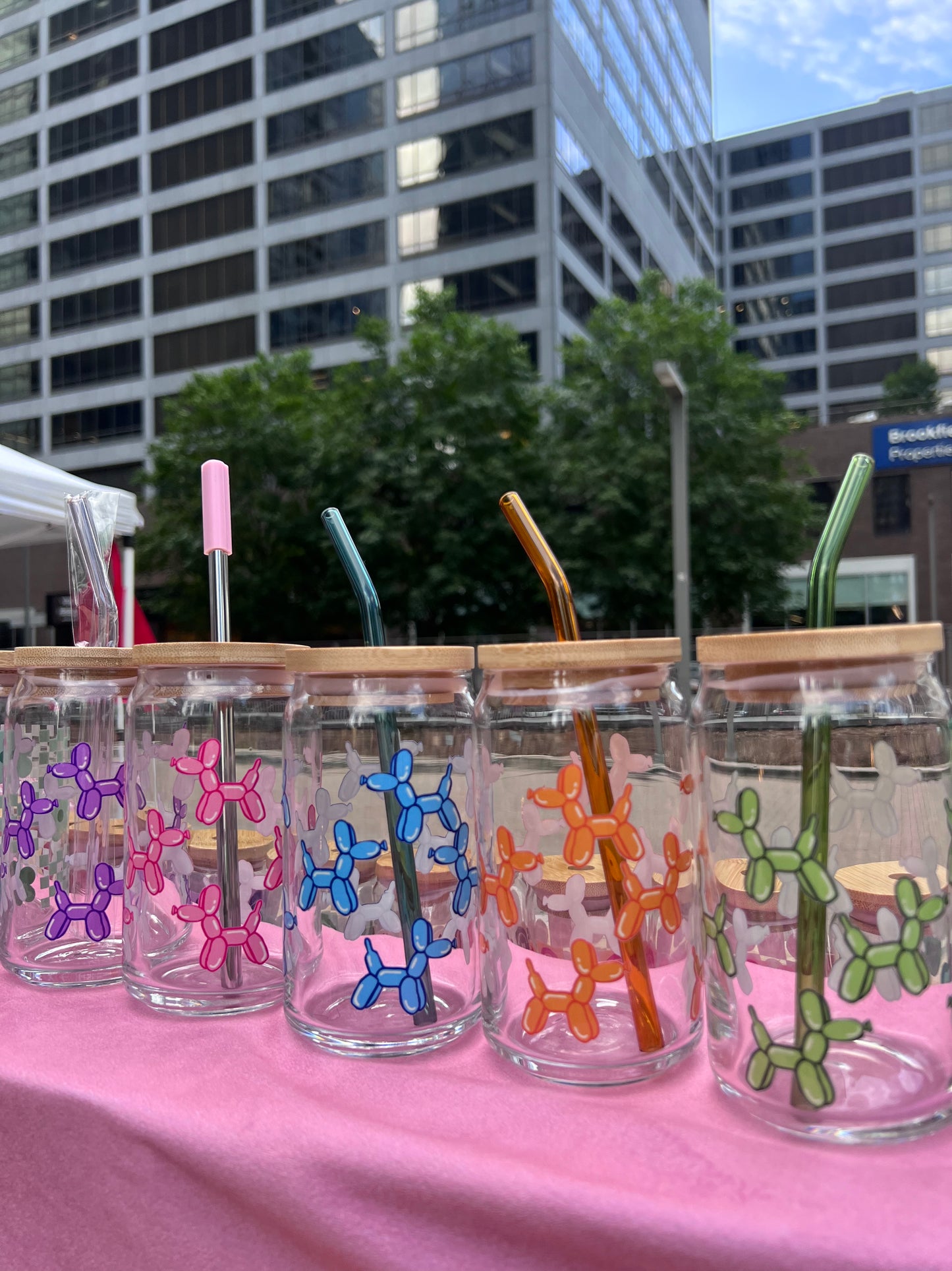 Balloon Animal Glass Cups