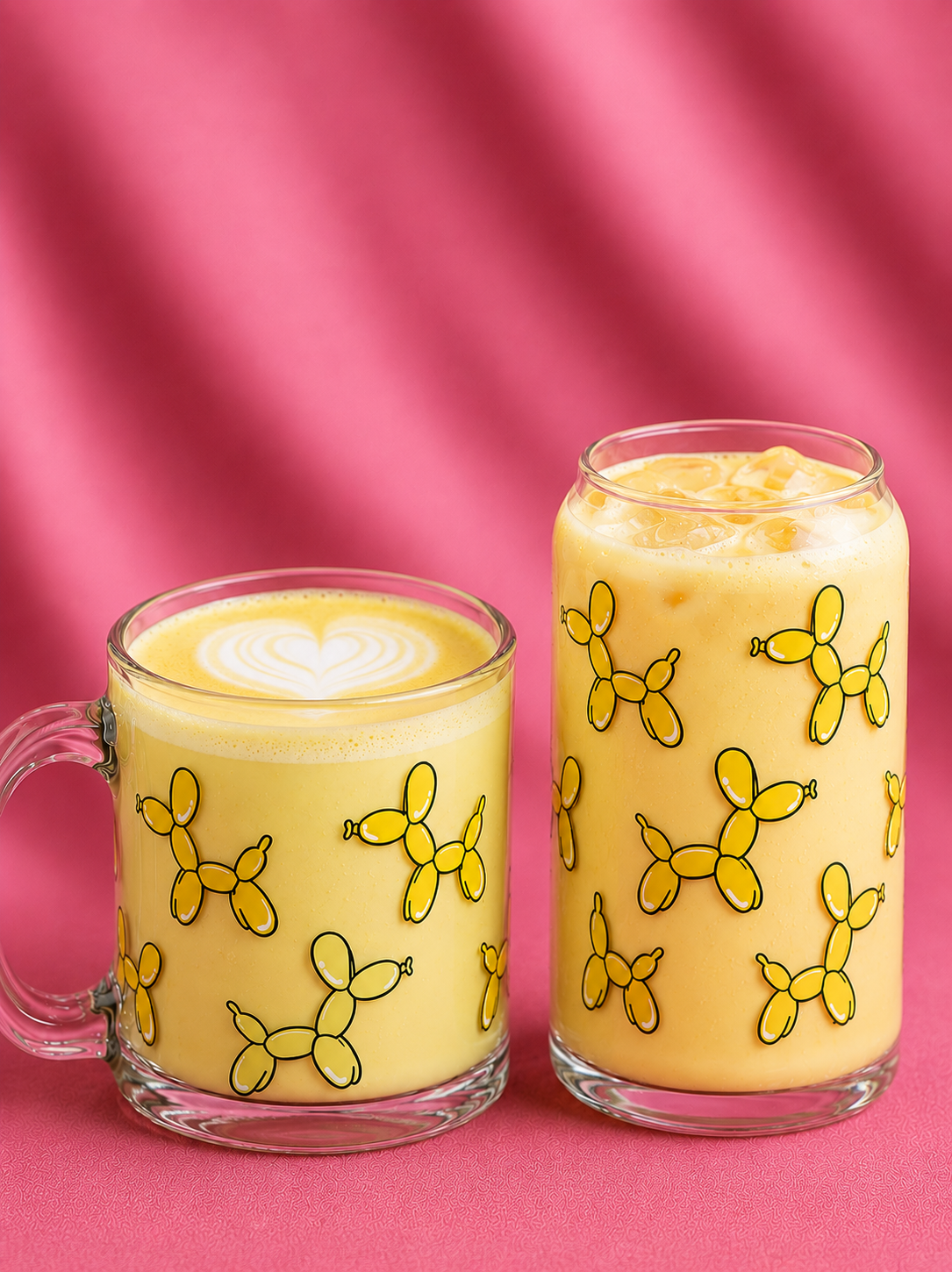 Balloon Animal Glass Cups