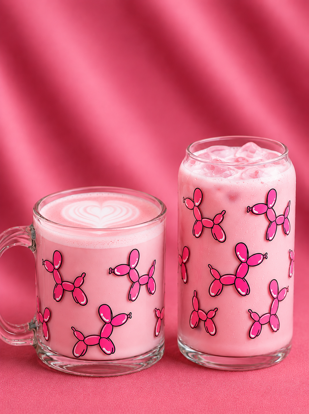 Balloon Animal Glass Cups