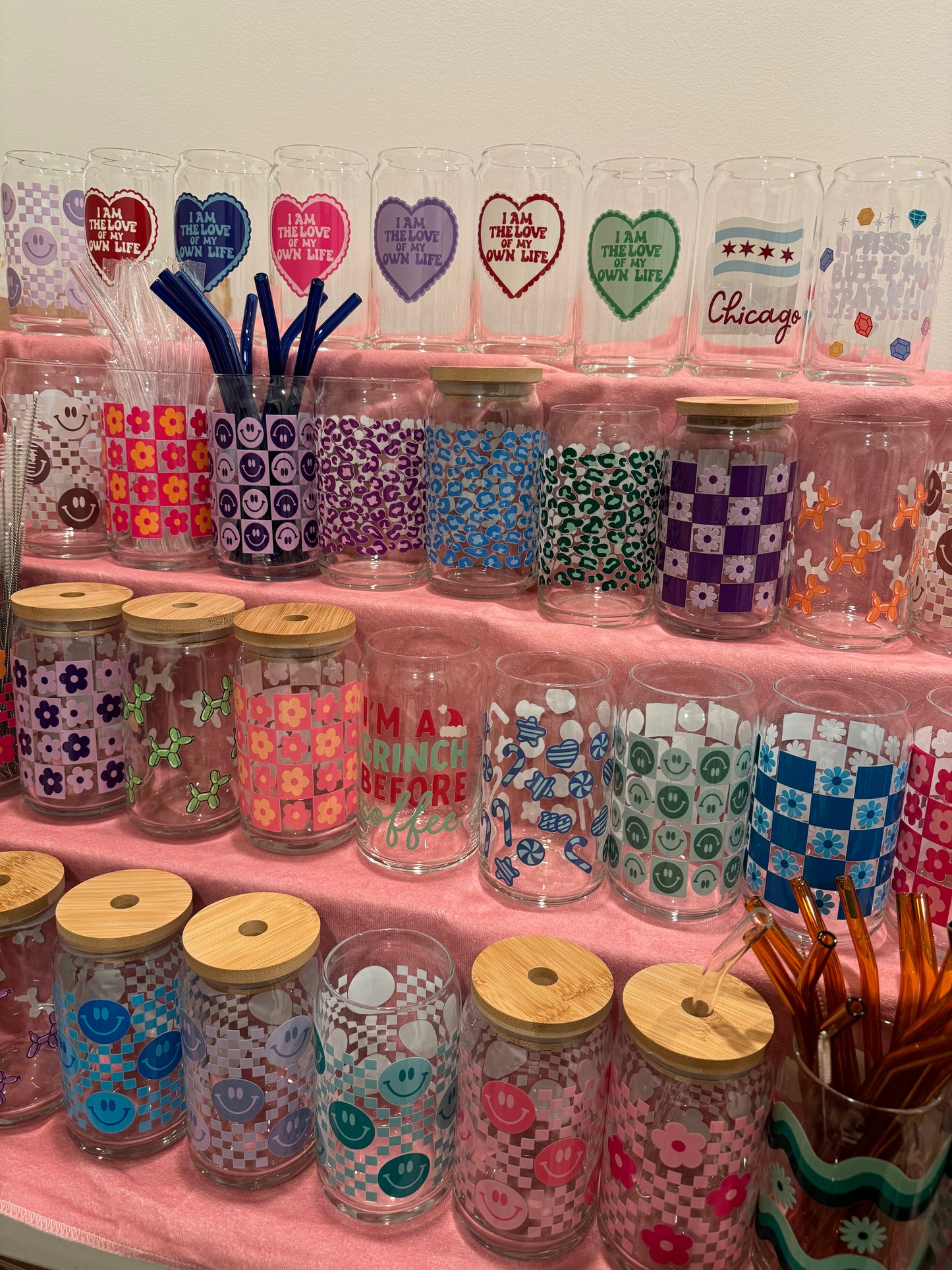 I am the love of my own life coffee glass so