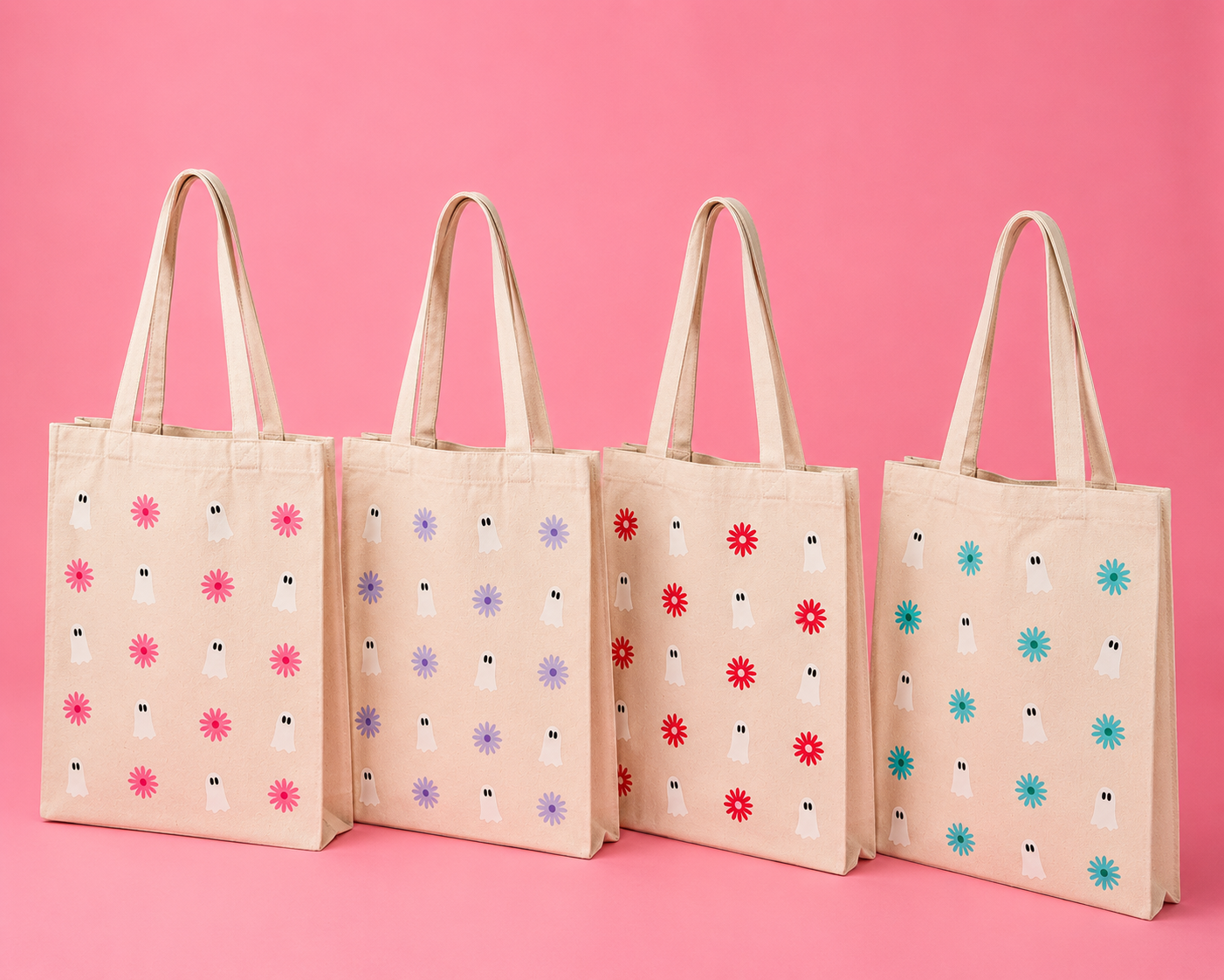 Ghost Daisy Tote