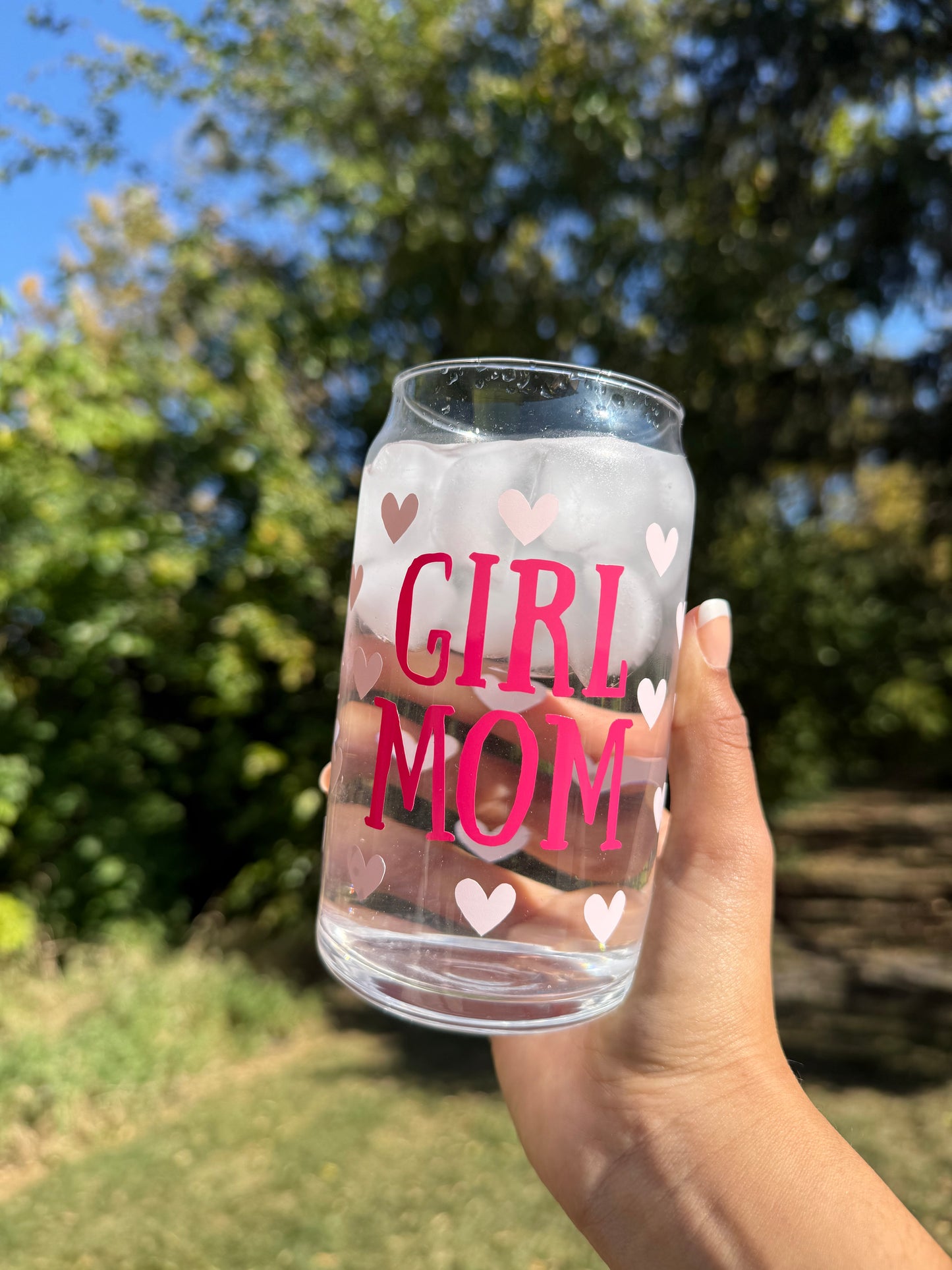 Boy or Girl Mom Glass