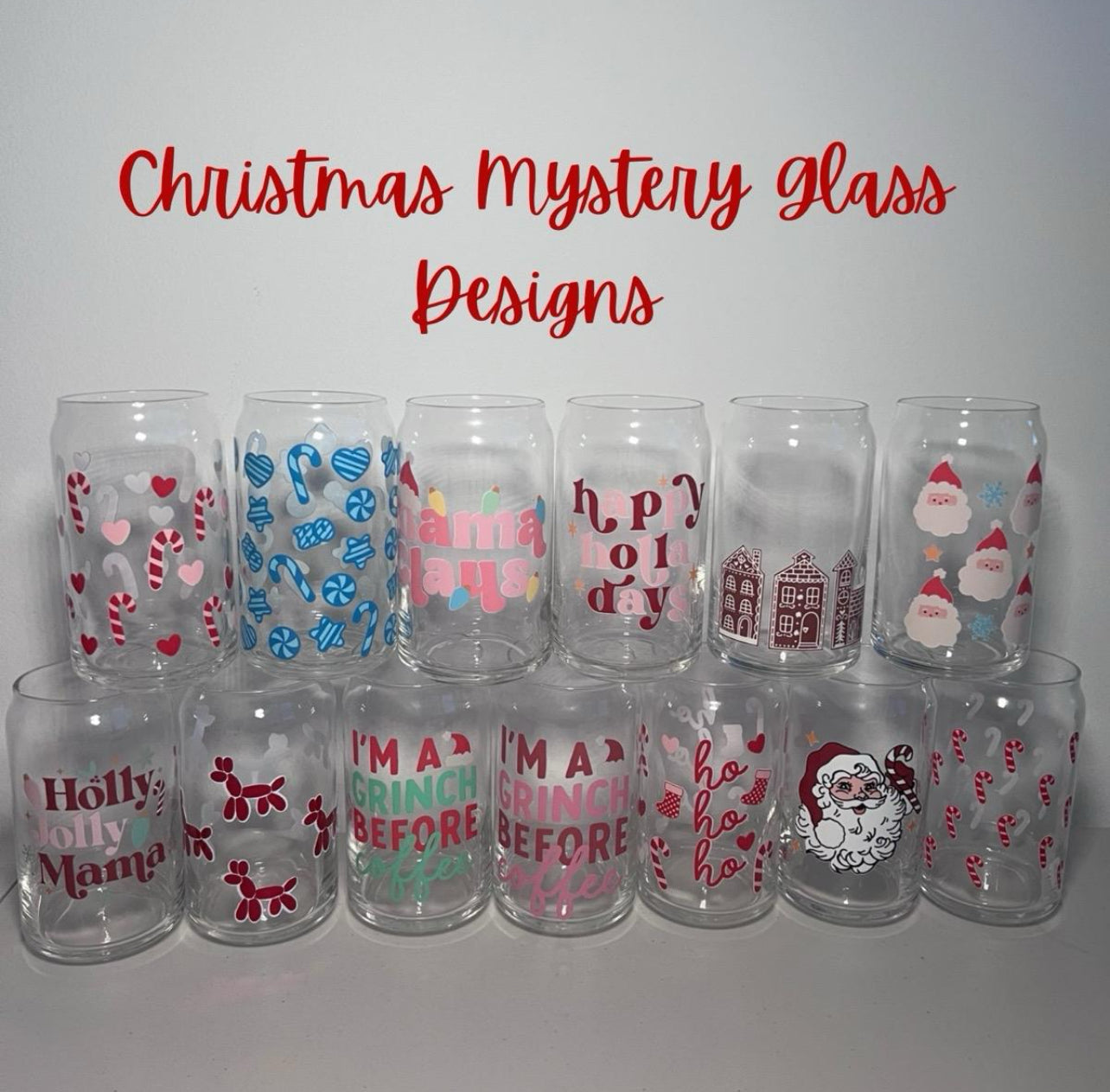 Mystery Holiday Glass