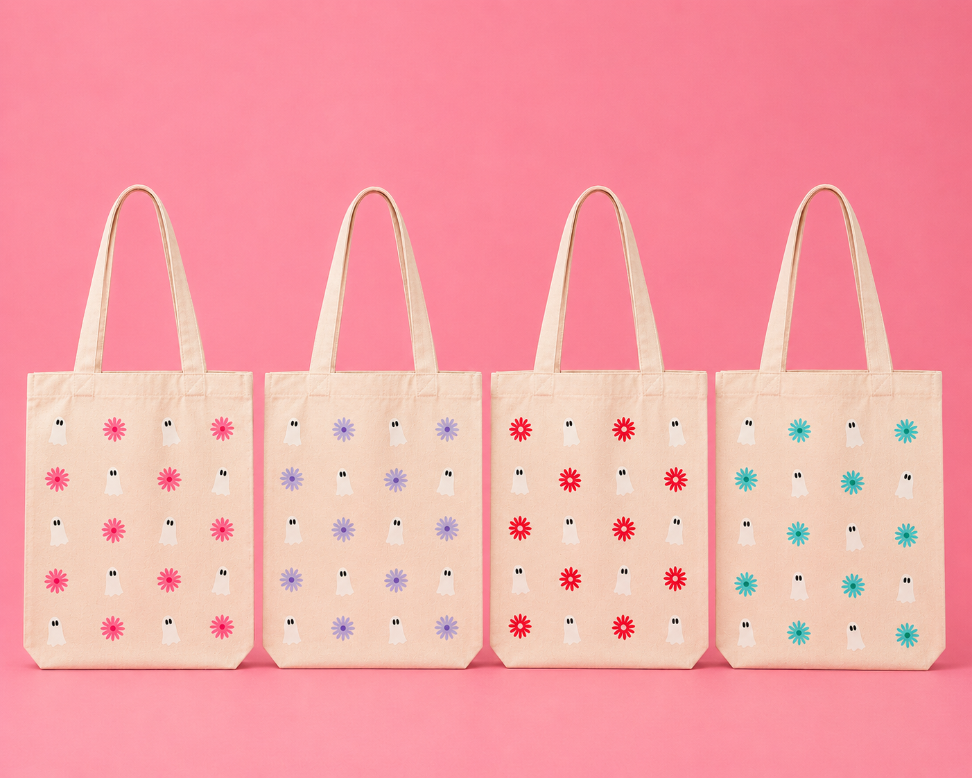Ghost Daisy Tote