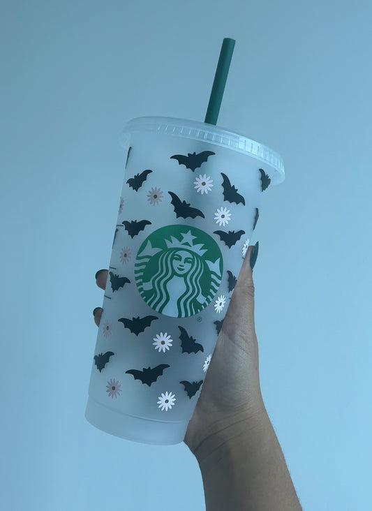 Bat & Daisy Starbucks Tumbler