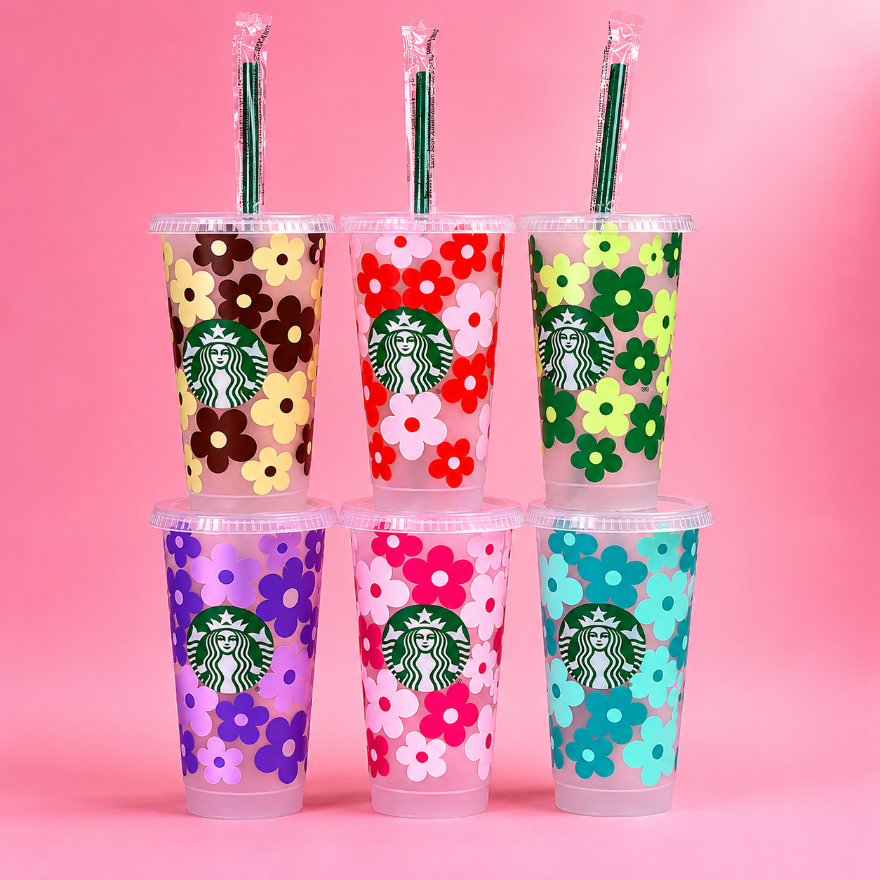 Flowers Starbucks Tumbler