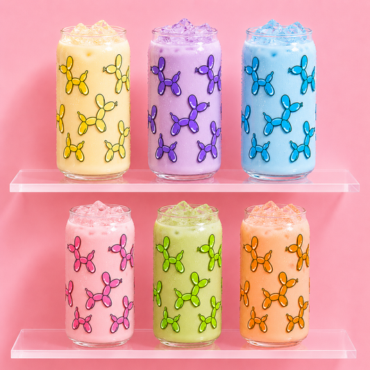 Balloon Animal Glass Cups