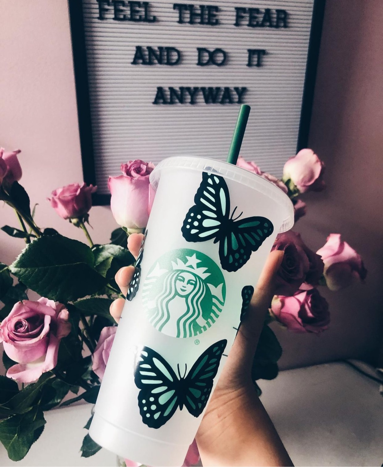 Mom Butterfly Starbucks Tumbler