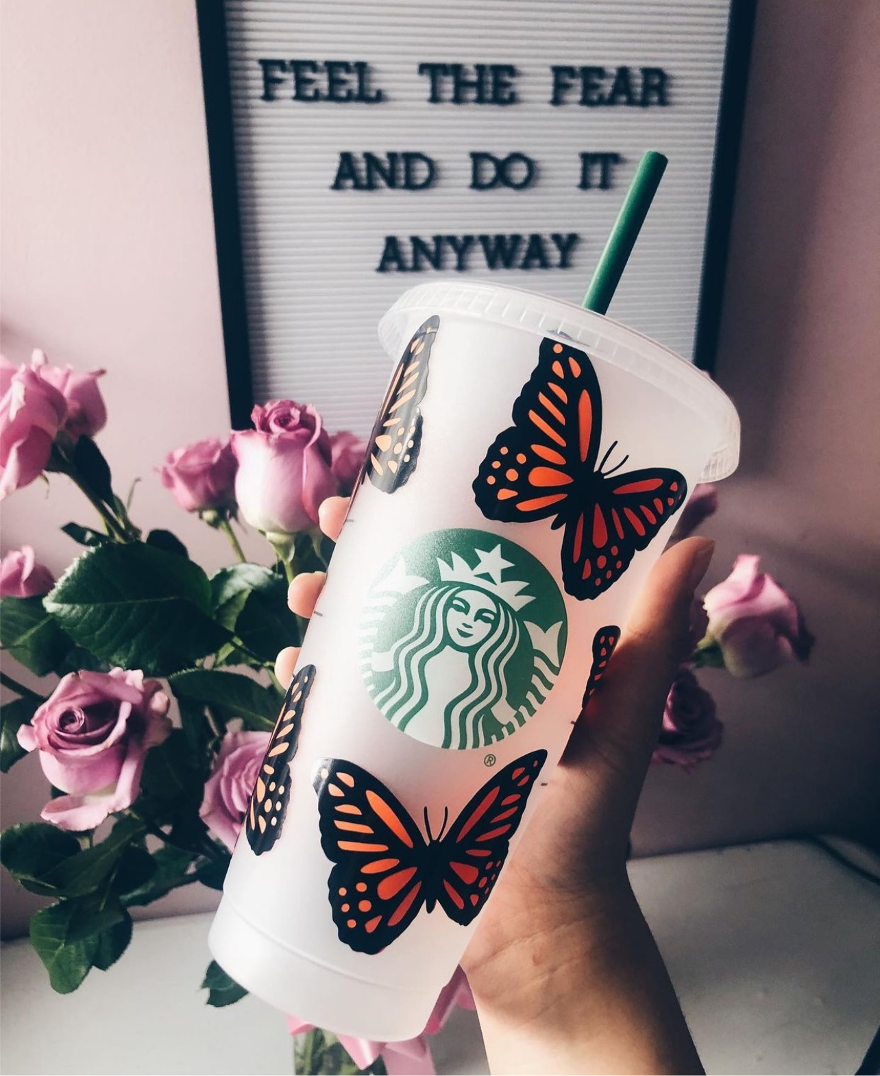 Mom Butterfly Starbucks Tumbler