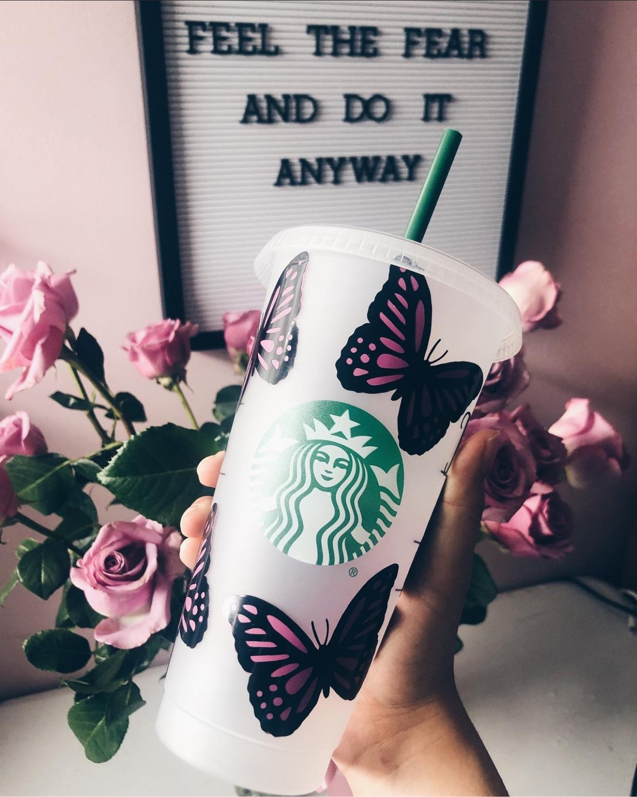 Mom Butterfly Starbucks Tumbler