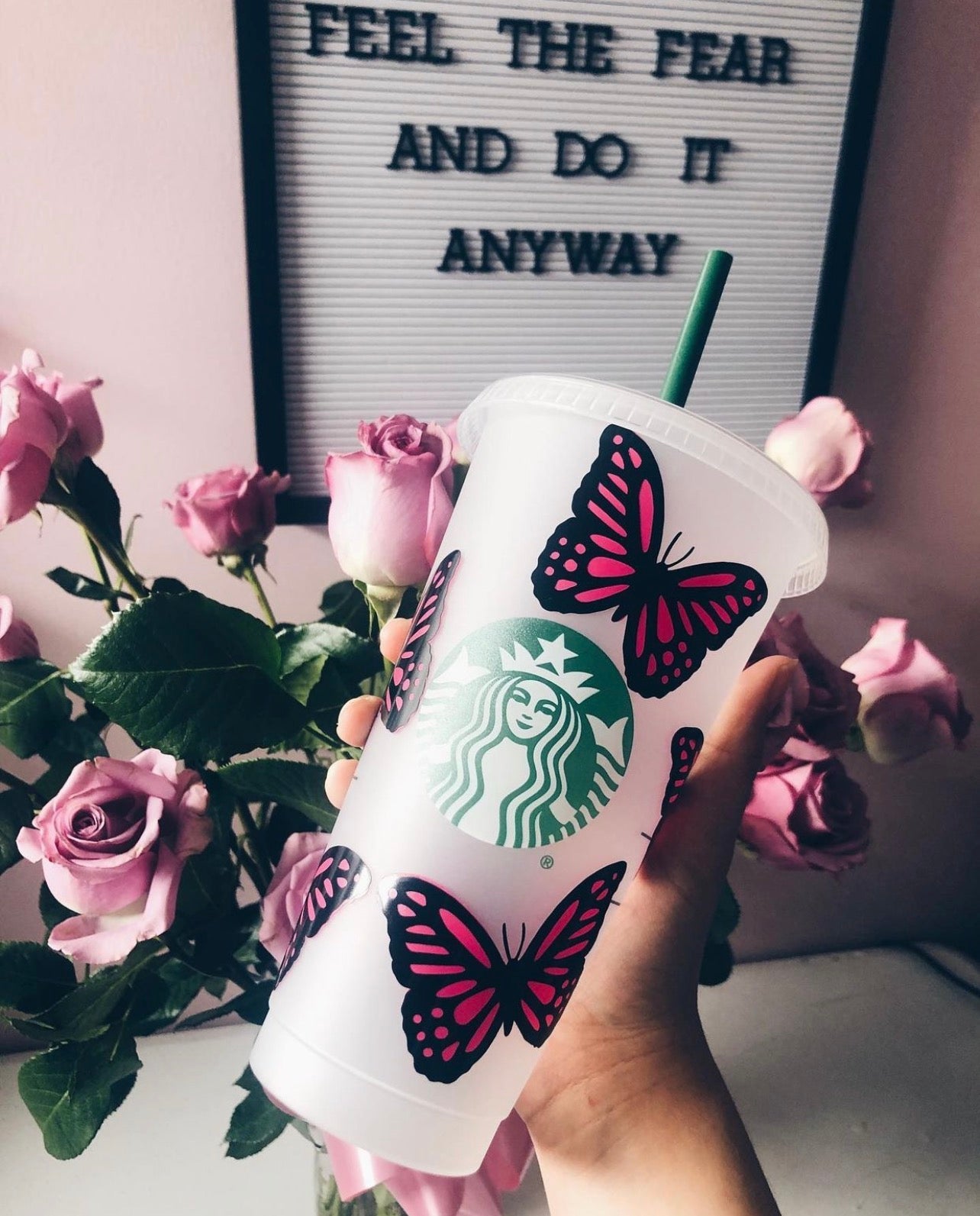 Mom Butterfly Starbucks Tumbler