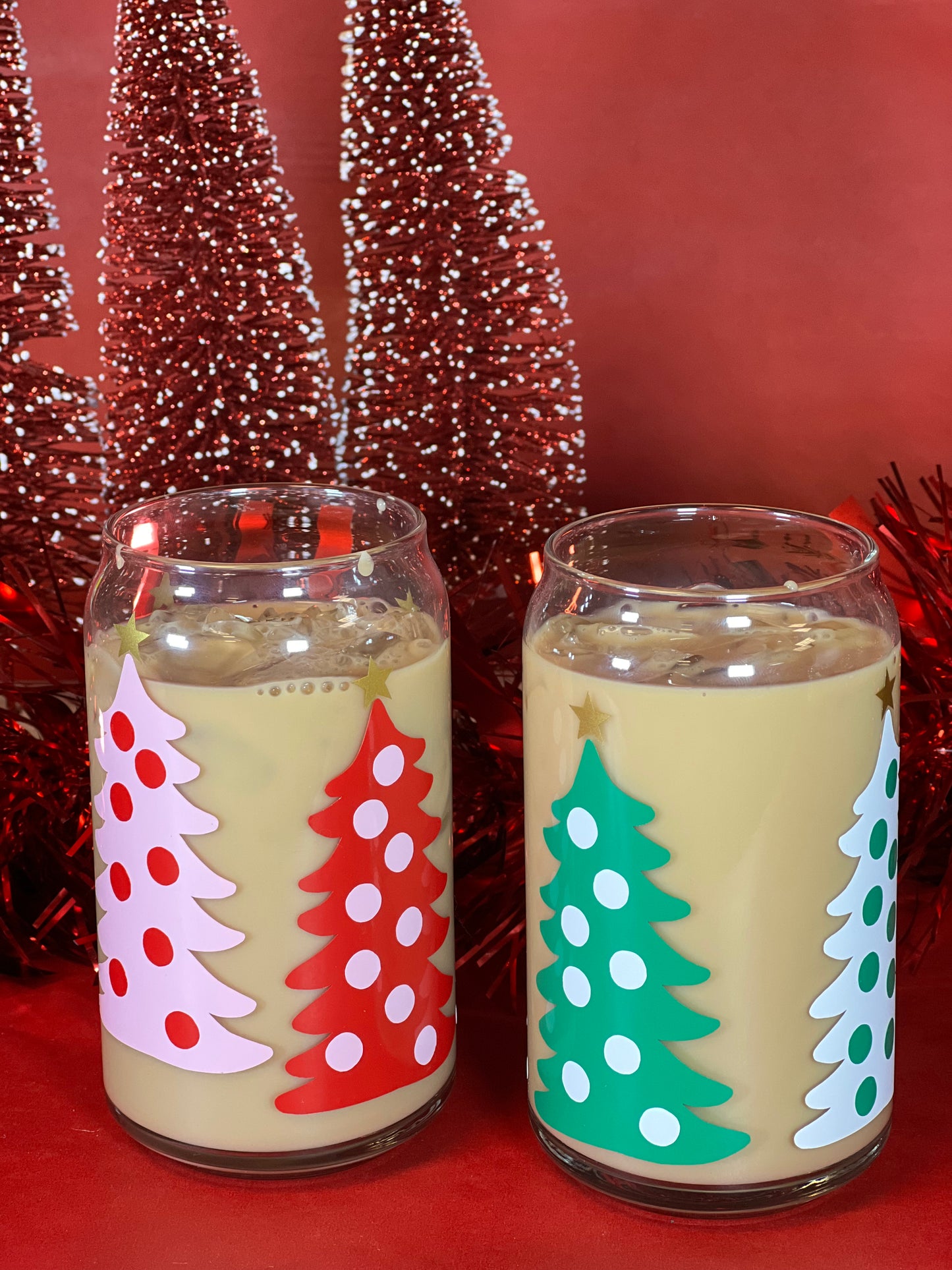 Christmas Tree Ice Coffee Cup