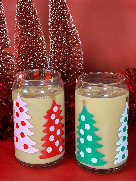 Christmas Tree Ice Coffee Cup