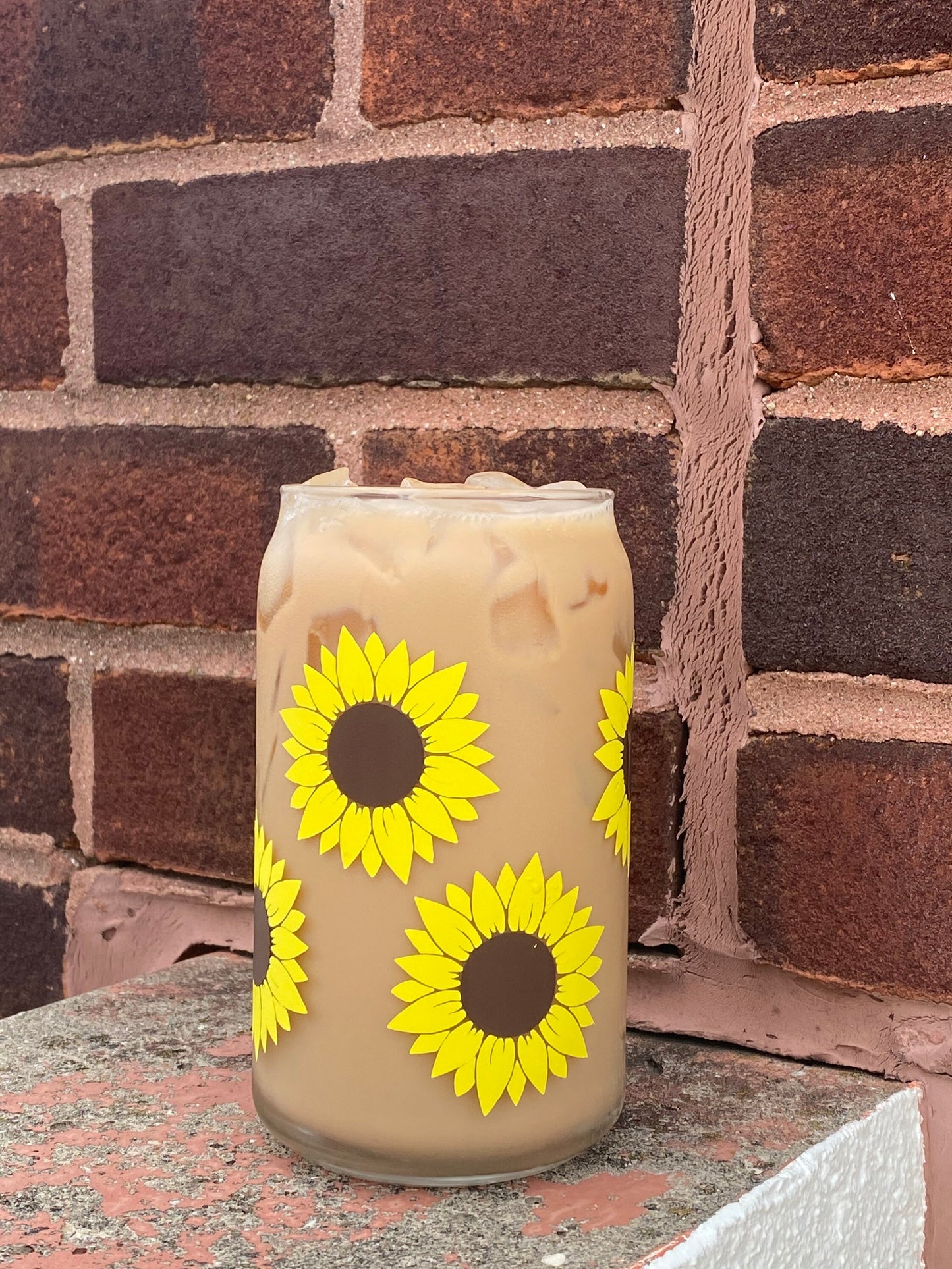 Sunflower Glass Cup