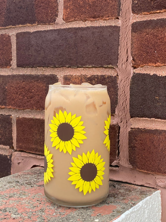 Sunflower Glass Cup