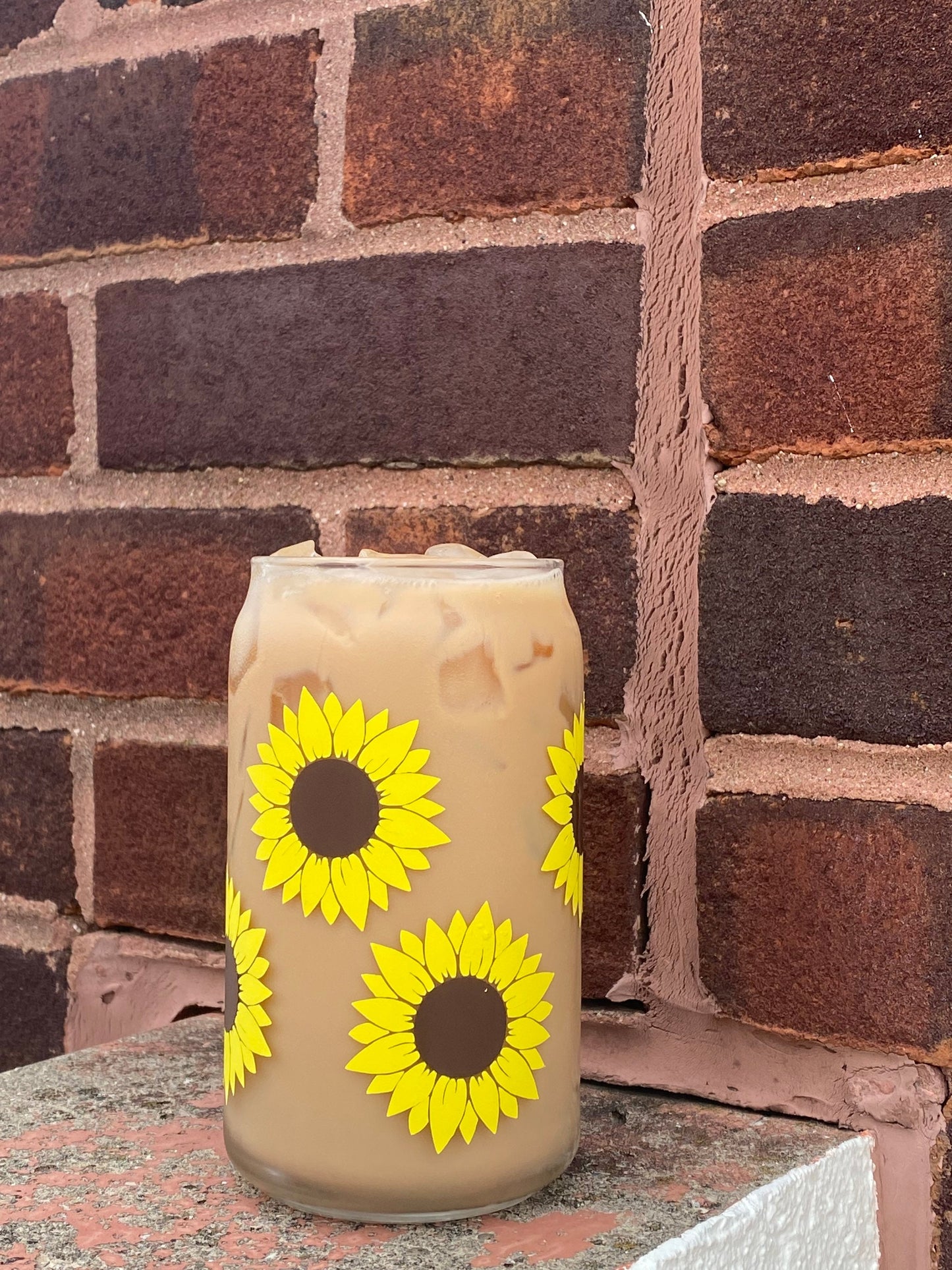 Sunflower Glass Cup