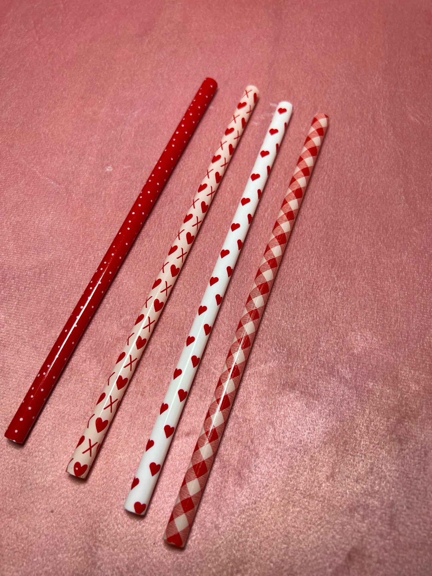 Valentine’s Day straws