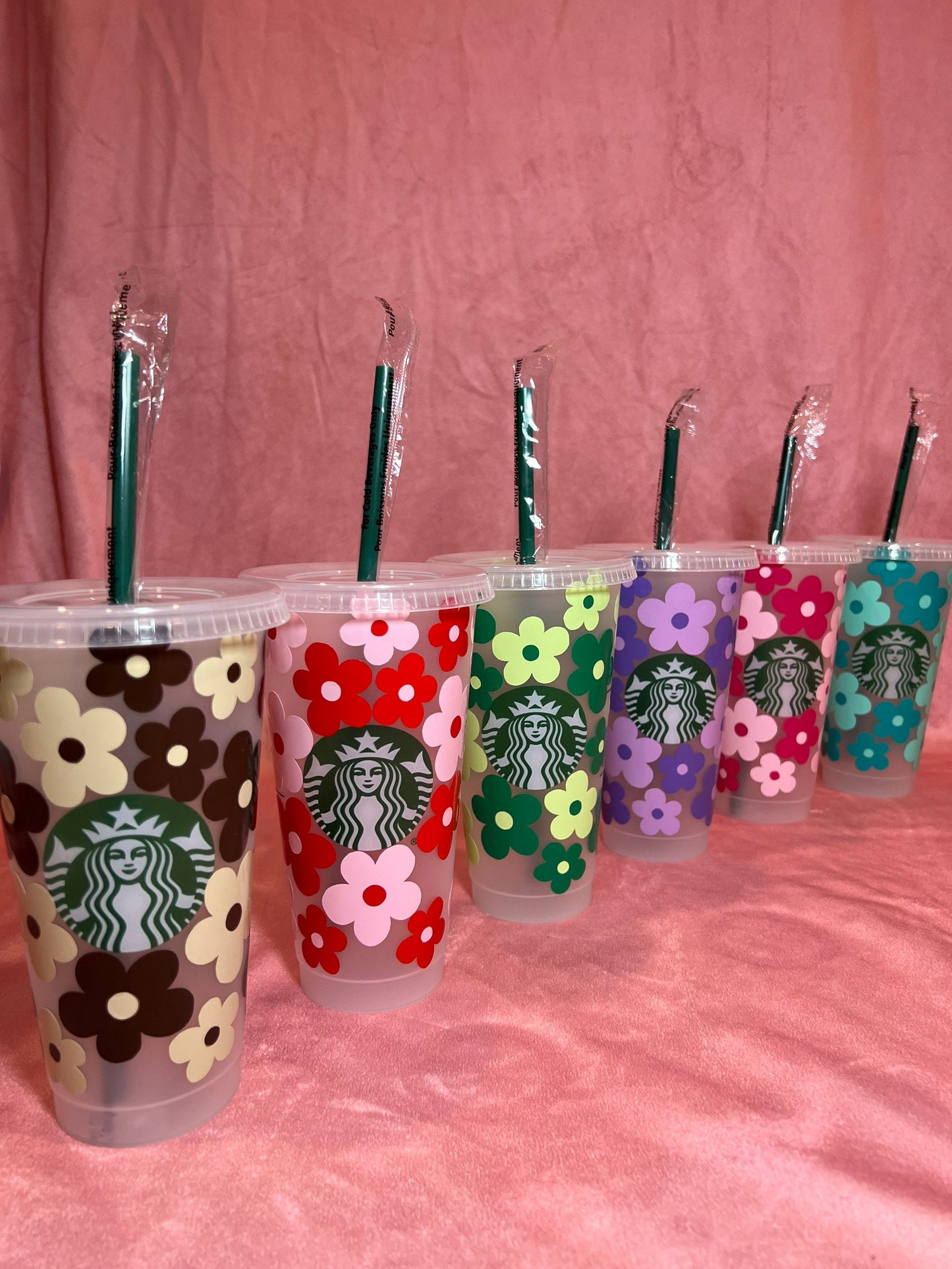 Flowers Starbucks Tumbler