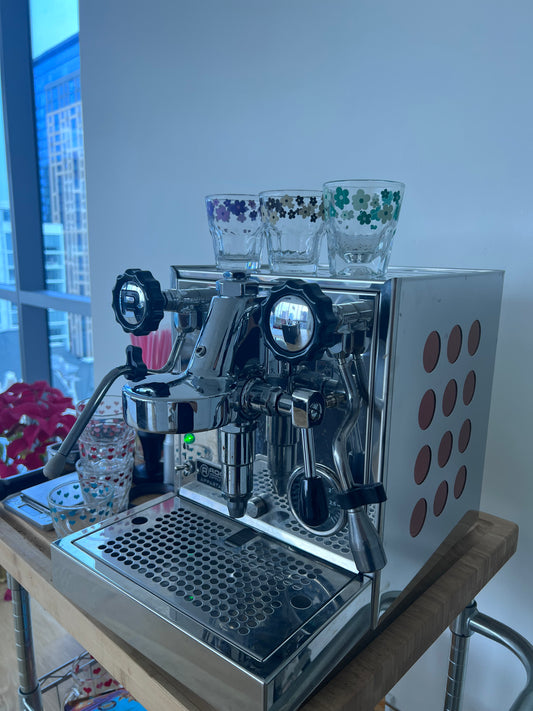 Flower Espresso Glass