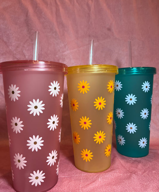 Flower Acrylic Tumbler