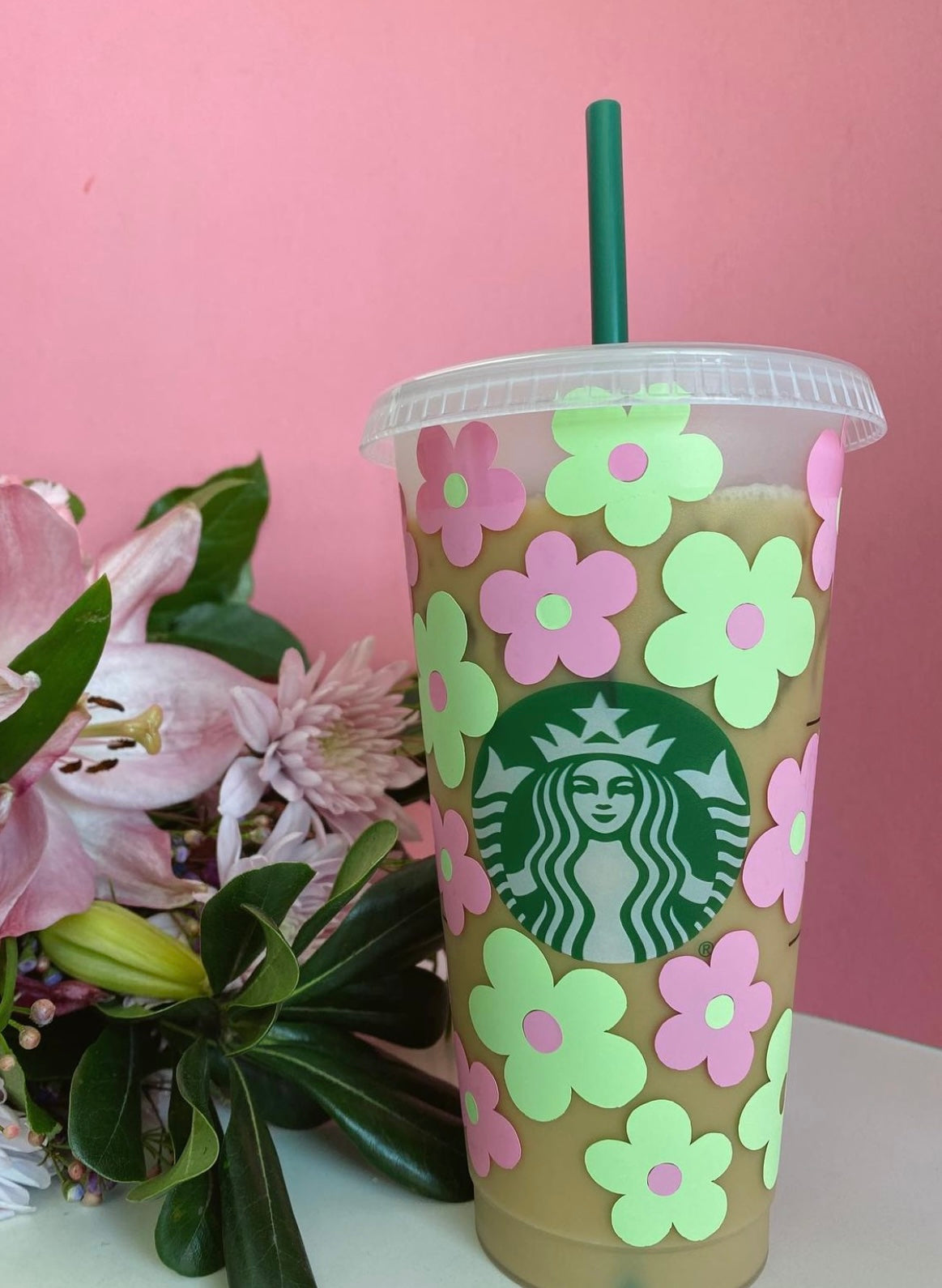 Flowers Starbucks Tumbler