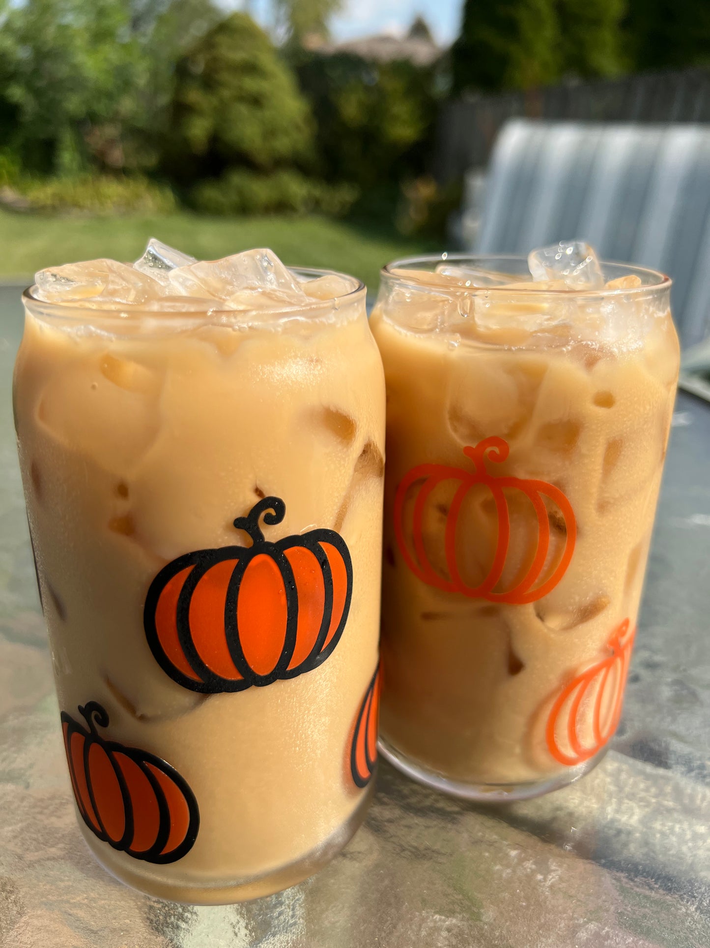 Color Changing Pumpkin Coffee Glass