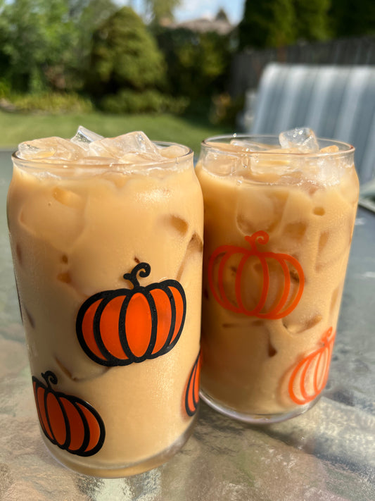Color Changing Pumpkin Coffee Glass