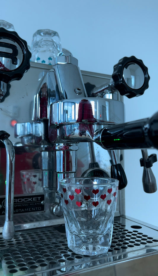 Heart Espresso Glass