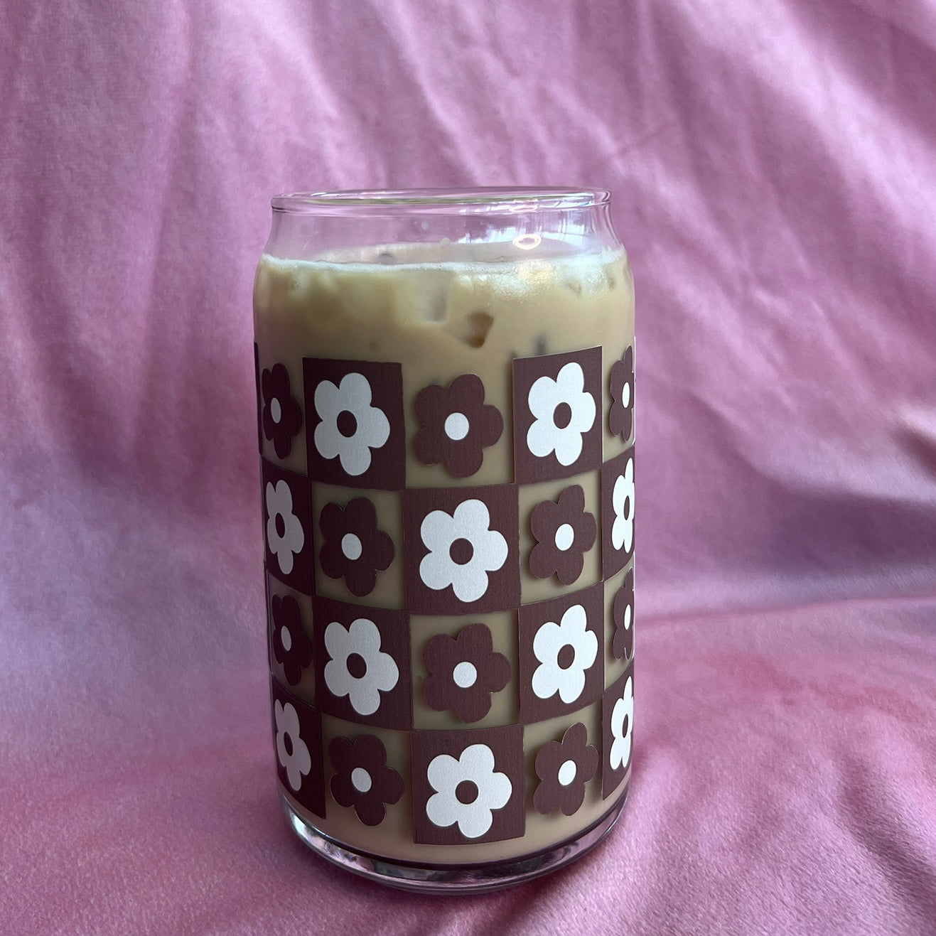Flowers Glass Cup