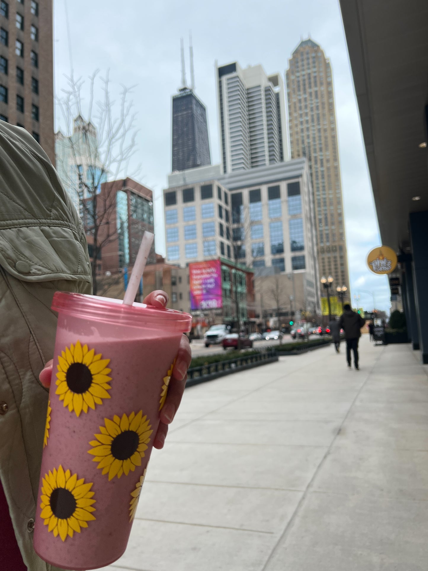 Sunflower Pink Tumbler