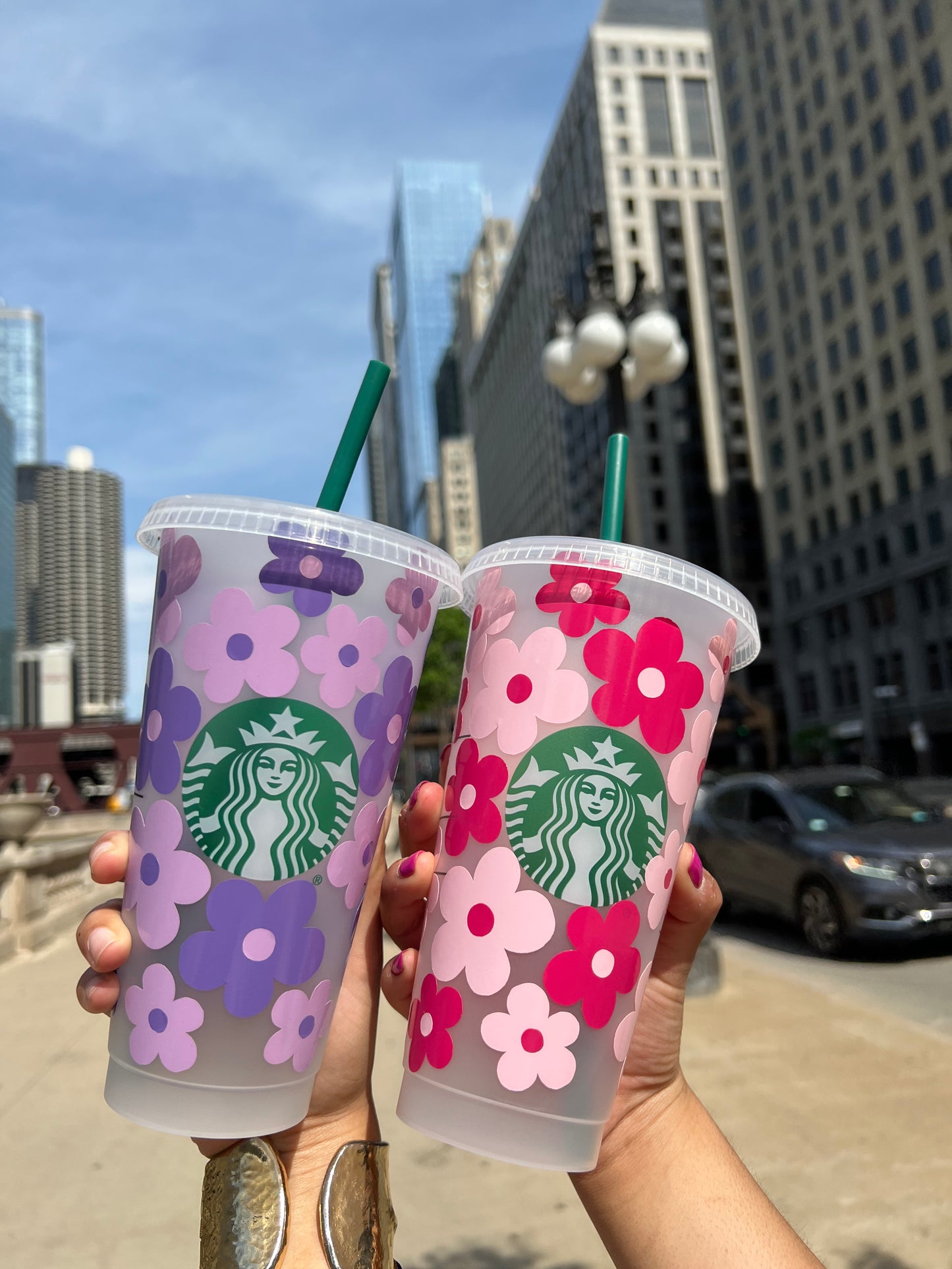 Flowers Starbucks Tumbler