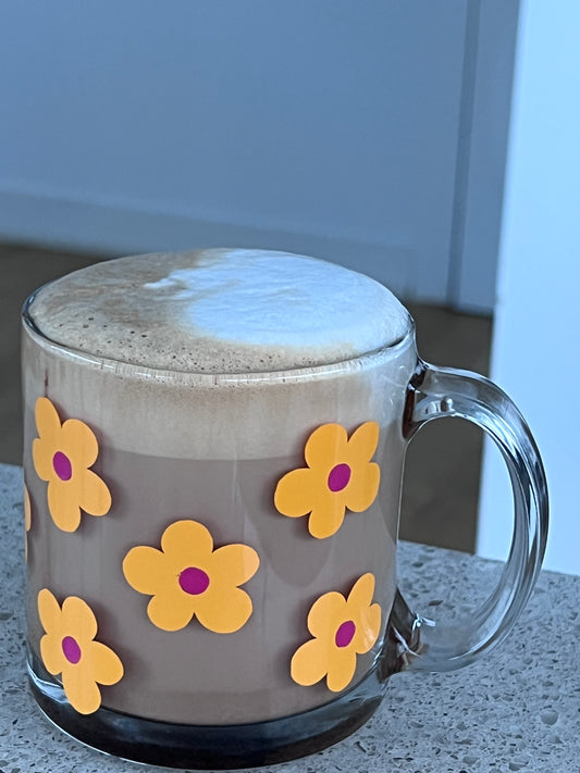 Orange Flower Mug